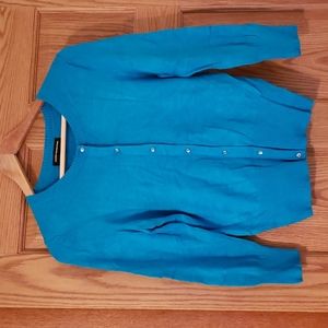 Express Teal Cardigan. SzS
